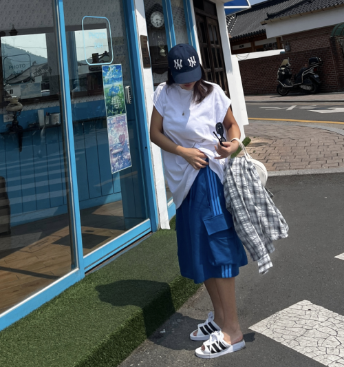 [UNISEX]빅포켓 삼줄 버뮤다팬츠