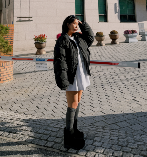 [UNISEX]남여공용 항공 블루종 패딩[율픽]