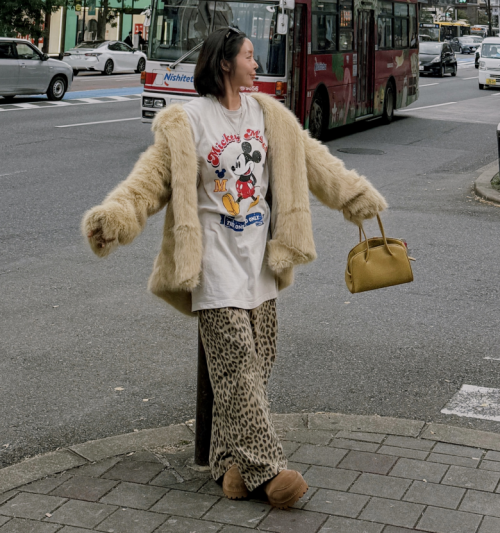 버터 오버핏 퍼자켓[율픽]