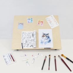 데스크이젤(대) 72x56cm 책장잡이형 리딩데스크 WDE04 드로잉스탠드