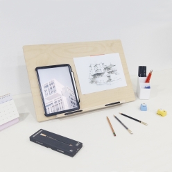 데스크이젤(소) 58x39cm 고정핀형 리딩데스크 WDE07 드로잉스탠드
