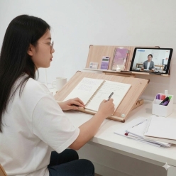 위즈독서대 에이블60 필기겸용 2단독서대 각도조절 책거치대 60A2