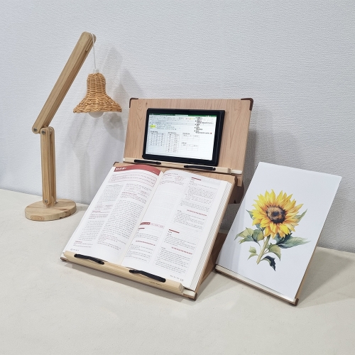 위즈독서대 에이블40 필기겸용 2단독서대 각도조절 책거치대 40A2
