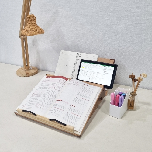 위즈독서대 에이블40 필기겸용 2단독서대 각도조절 책거치대 40A2