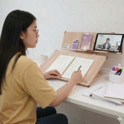위즈독서대 에이블60s 필기겸용 2단독서대 각도조절 책거치대 60A2s