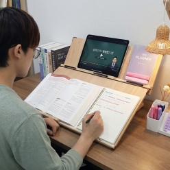 초대형 위즈독서대 루미70 필기겸용 2단독서대 각도조절 책거치대 70M2