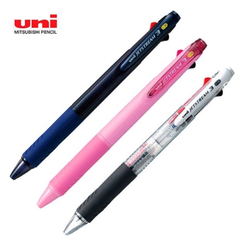 제트스트림 3색볼펜 유니볼 SXE3-400-38 볼펜3색상 0.38mm