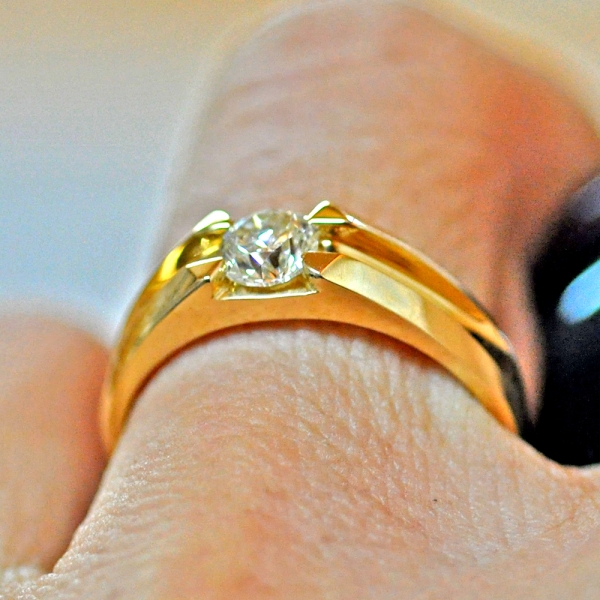 5부 GIA 우신 천연다이아몬드 월리엄 다이아 남자반지