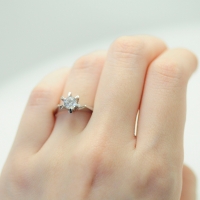 우신 GIA 5부 천연 다이아몬드 큐투 선물 다이아 반지