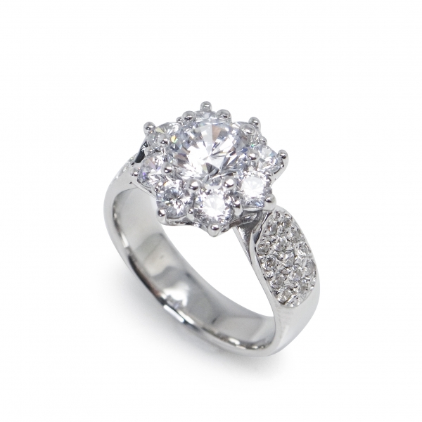 1캐럿 현대 우신 GIA 천연 다이아몬드 하이랜드 선물 반지