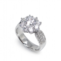 1캐럿 현대 우신 GIA 천연 다이아몬드 하이랜드 선물 반지