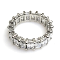 GIA 다이아몬드 5캐럿 밀그레인 선물 반지 14K 18K 플래티넘 화이트 골드 로즈골드