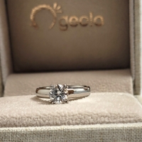 1캐럿 현대 우신 GIA 천연 다이아몬드 토끼발 프로포즈 다이아 반지