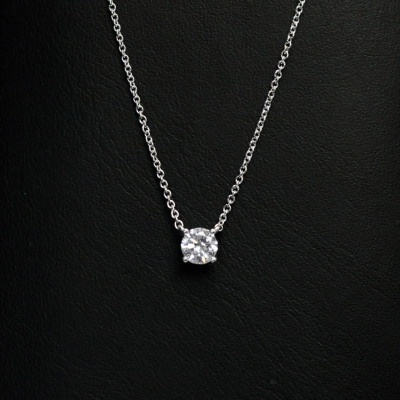 우신 GIA 5부 천연 다이아몬드 4발 일체형 다이아 목걸이