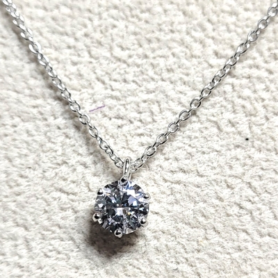 우신 GIA 5부 천연 다이아몬드 6발 고리형 다이아목걸이