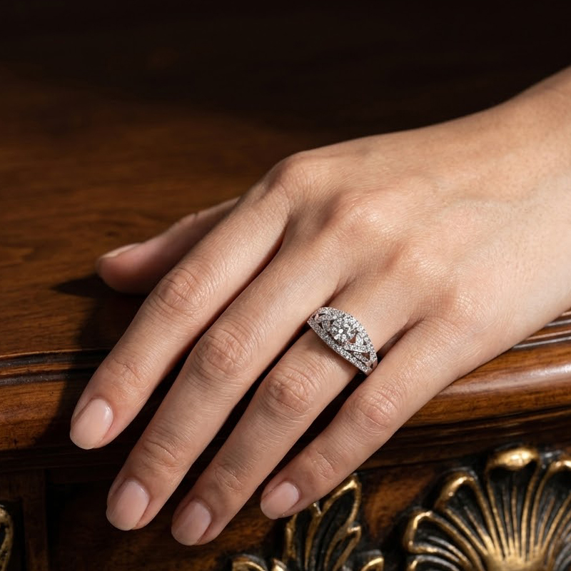 5부 우신GIA 천연다이아몬드 반지 파초