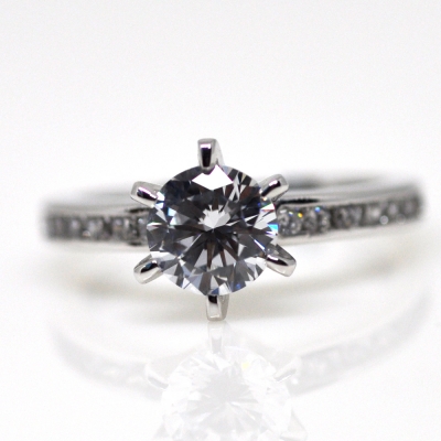 1캐럿 현대 우신 GIA 천연 다이아몬드 결혼반지 브릴리안 프로포즈