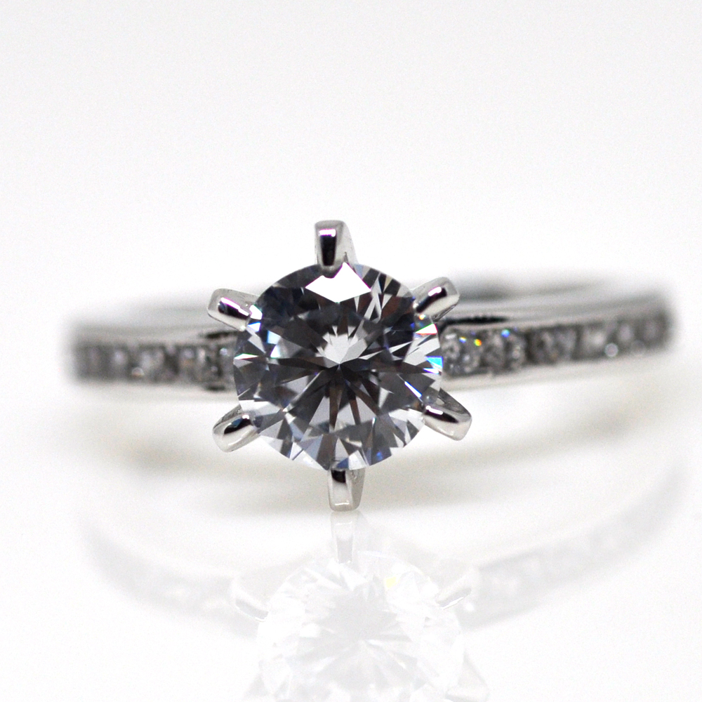 1캐럿 현대 우신 GIA 천연 다이아몬드 결혼반지 브릴리안 프로포즈