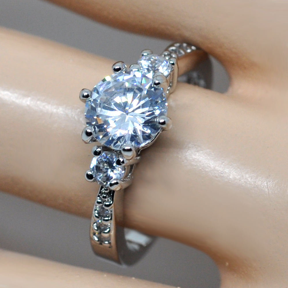 1캐럿 현대 우신 GIA 천연 다이아몬드 뷰티플 결혼 예물 선물 반지