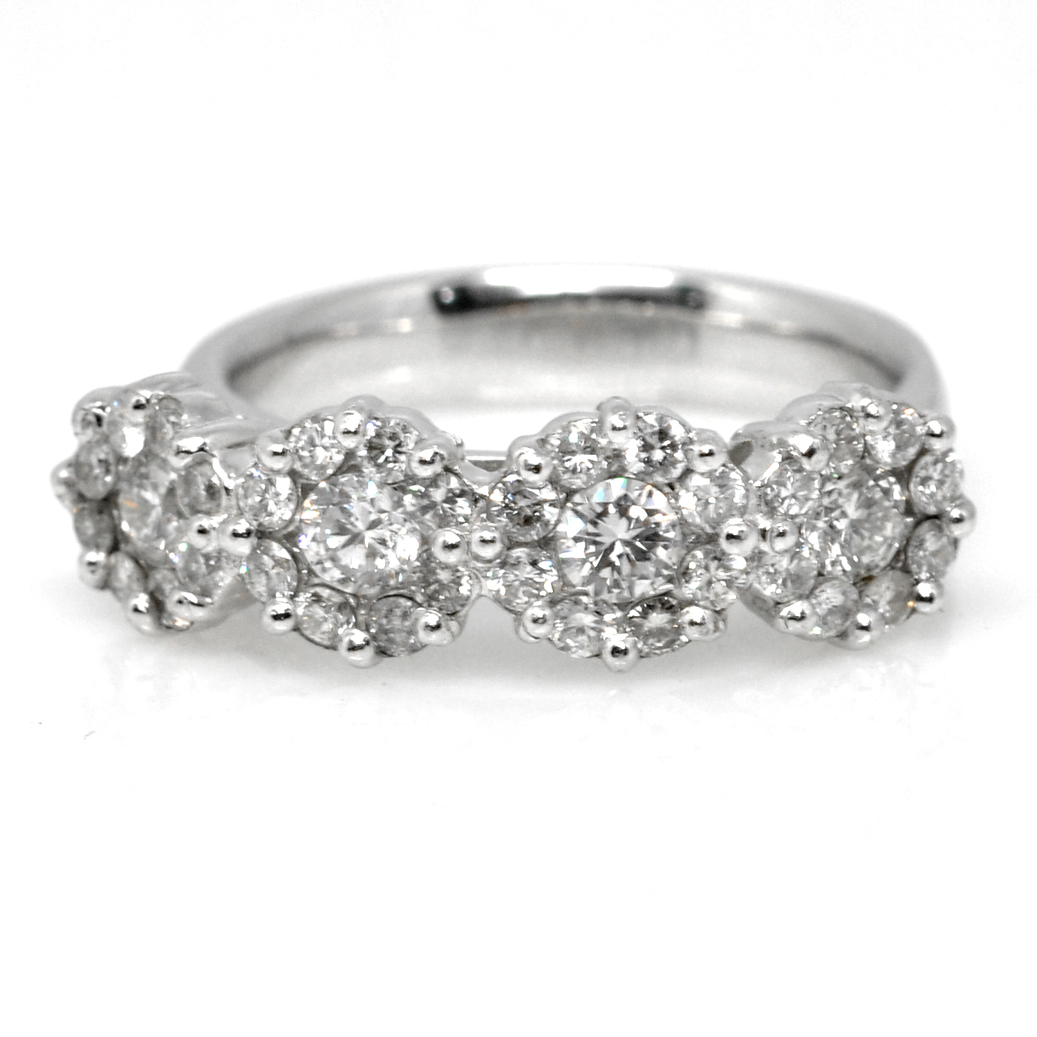 18K 총1캐럿 (2부X4개) 다이아몬드 4플라워 선물 다이아반지