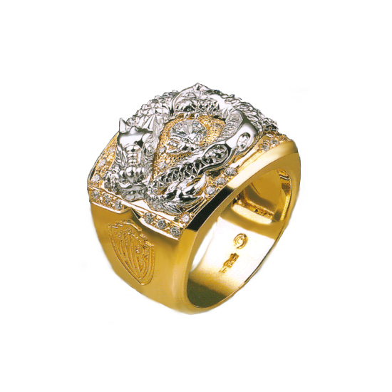 5부 우신 GIA 천연 다이아몬드 드래곤 남자 다이아반지