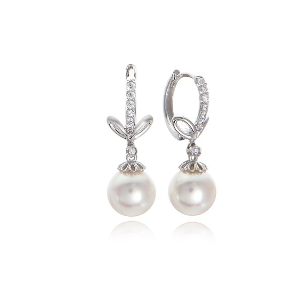 8미리 백진주 오드리 진주 귀걸이