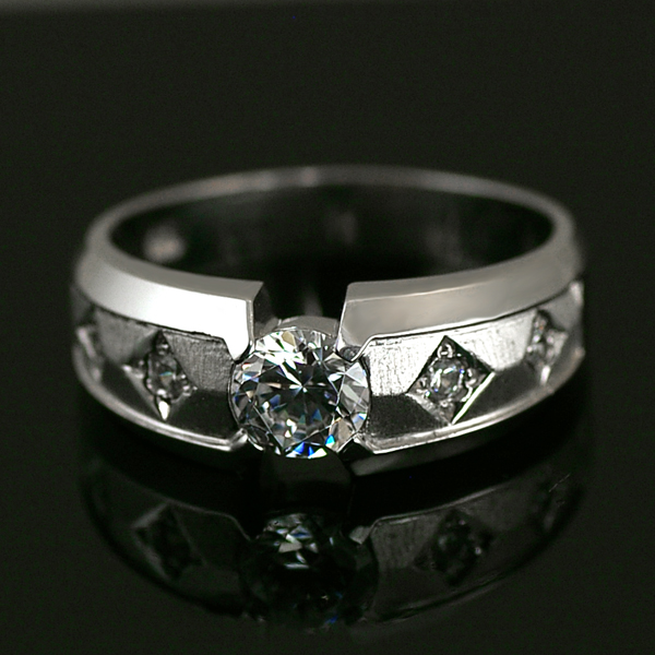 우신 GIA 5부 천연 다이아몬드 피앙세 다이아 남자반지