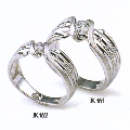 [1344님] 18K 남자반지 큐빅 2/2