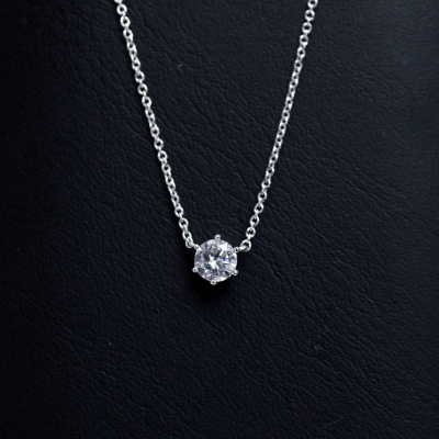 우신 GIA 5부 천연다이아몬드 6발 일체형 다이아목걸이