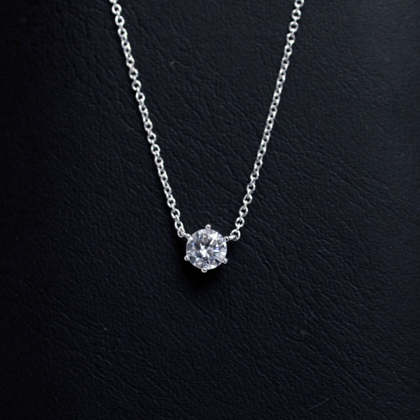 우신 GIA 5부 천연다이아몬드 6발 일체형 다이아목걸이