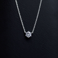 우신 GIA 5부 천연다이아몬드 6발 일체형 다이아목걸이