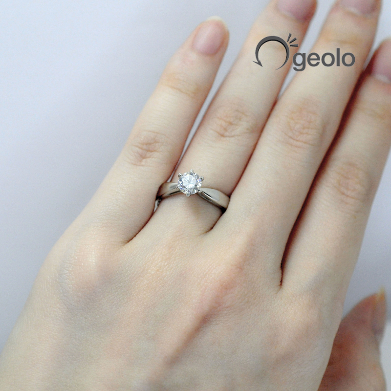 GIA 우신 5부 천연 다이아몬드 하프하모니 프로포즈 다이아반지