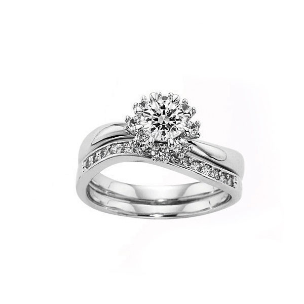 우신 GIA 5부 다이아몬드 라쥬꽃 예물 다이아 반지