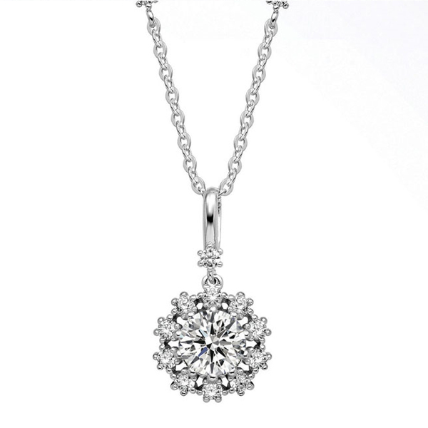 우신 GIA 5부 천연 다이아몬드 더포지 예물 다이아 목걸이