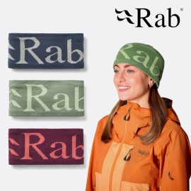 RAB 랩 니트 로고 헤드밴드 QAB-40 / 정식수입품