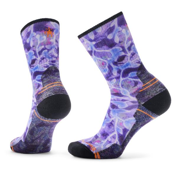 스마트울 W Hike LC Floral Print Crew Socks SWELWAL010