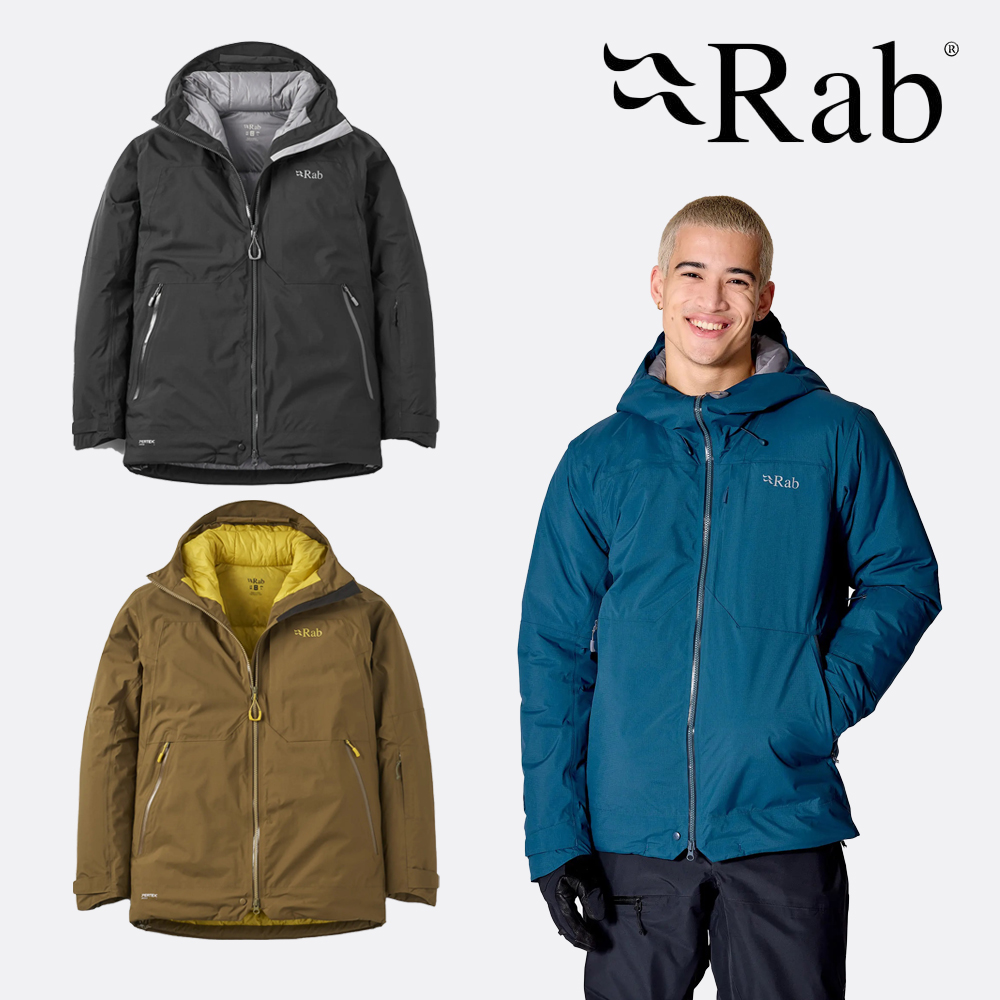 RAB 랩 옵티컬 다운 자켓 남성용 QWI-63 / 정식수입 등산 방풍 보온후드