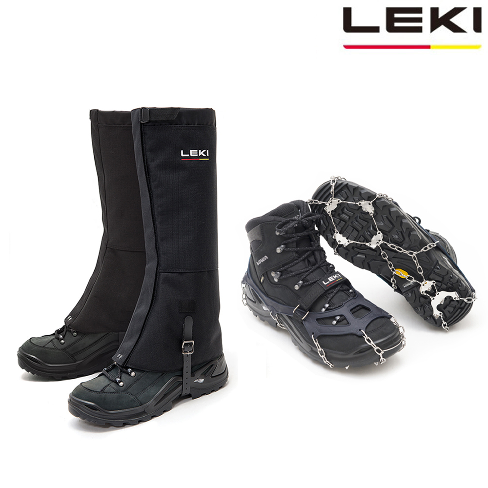 레키 체인아이젠+레키 스패츠(게이터) 세트 / 겨울산행 눈 경량 아이젠 스테인리스 스패츠 셋트 SET