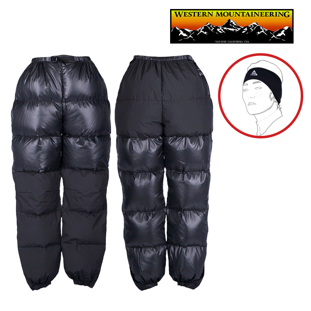 웨스턴마운티니어링 플라이트 팬츠 850+ 구스다운 패딩 우모바지 경량