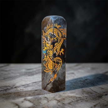 황룡여의주(진회색톤)