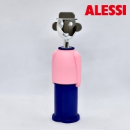 ALESSI 알레산드로M 와인오프너(캐릭터 코르크따개) 핑크 블루