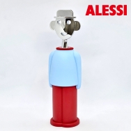 ALESSI 알레산드로M 와인오프너(캐릭터 코르크따개) 라이트블루 레드