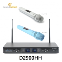 SOUNDSATION D2900HH 무선마이크 2CH UHF HAND + HAND  핸드마이크 색상선택