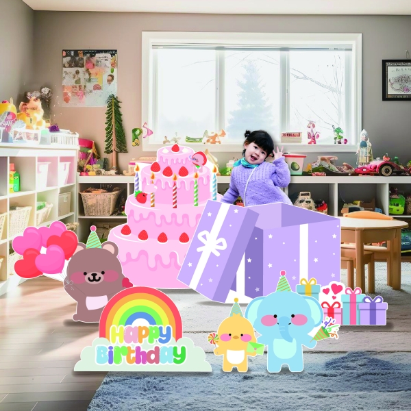 생일 해피벌스데이 포토존 등신대 홈 파티 돌잔치 현수막