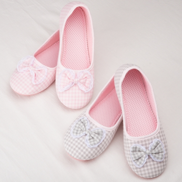 레이스 체크 리본 실내화 교사 스승의날 선물 봄 가을 여름