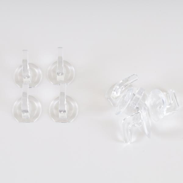 투명 고리 후크 벽걸이 다용도