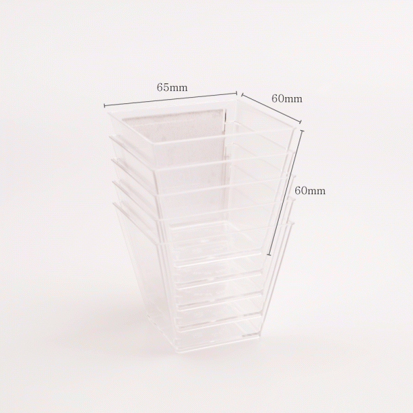 투약함 접착 사각 투명컵