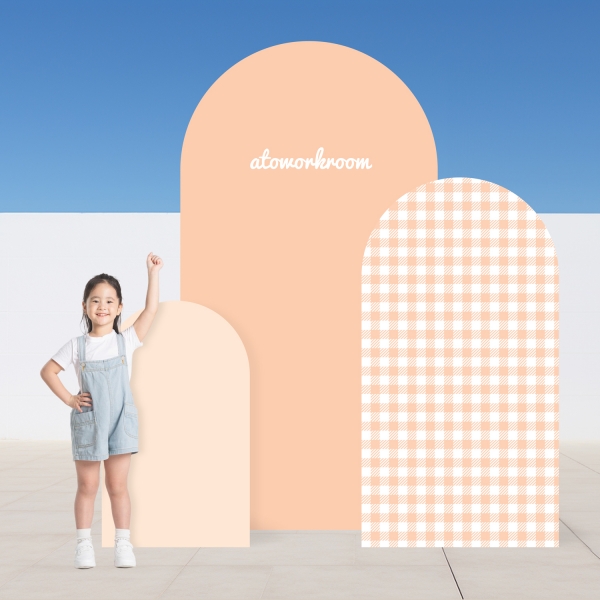 아치포토존 반원 판넬 출력 제작 무대 생일 돌상 폼보드