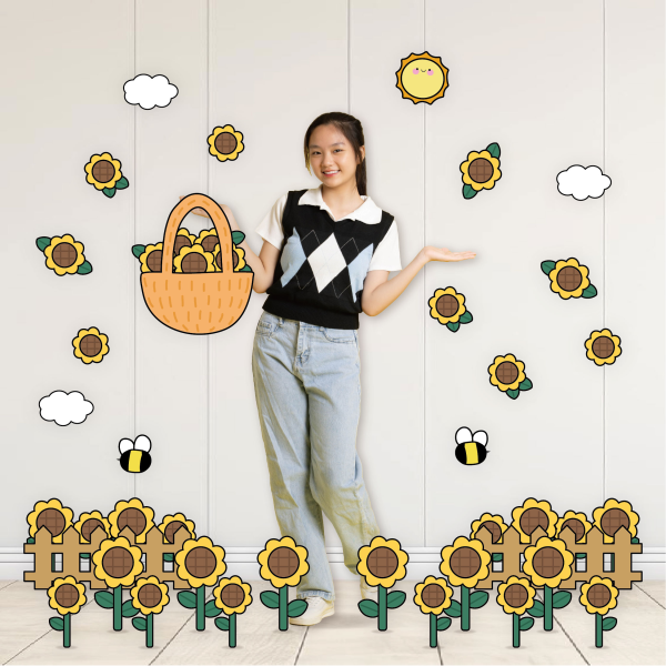 대형 해바라기포토존 등신대 여름행사 어린이집 유치원