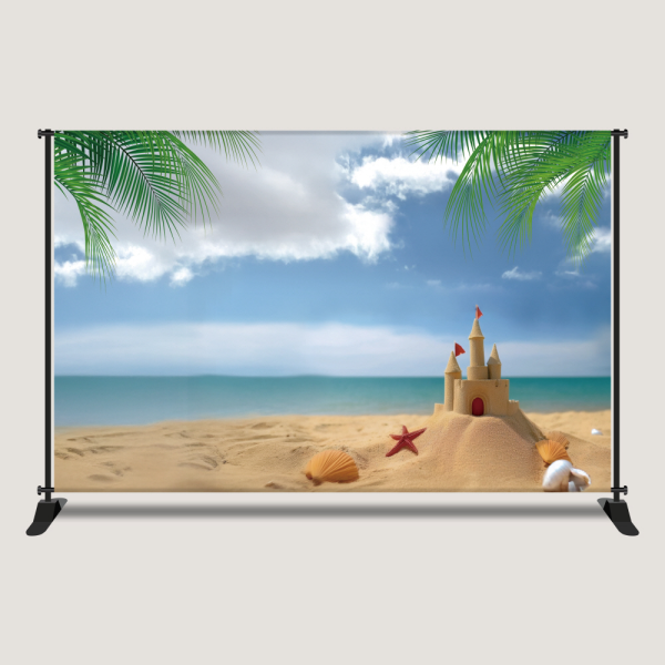 물결 현수막 수영장 바다 바닷속 배경 WBP-1 여름행사 물놀이